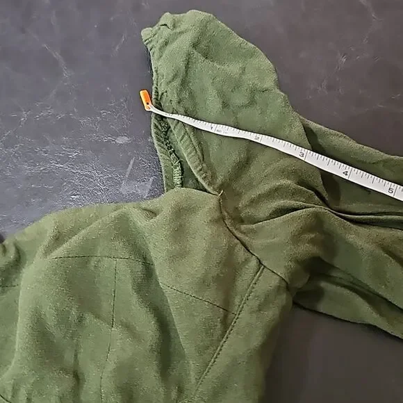 Reformation Womens Green mini dress long sleeves size 6 peasant cottage boho - Picture 9 of 10